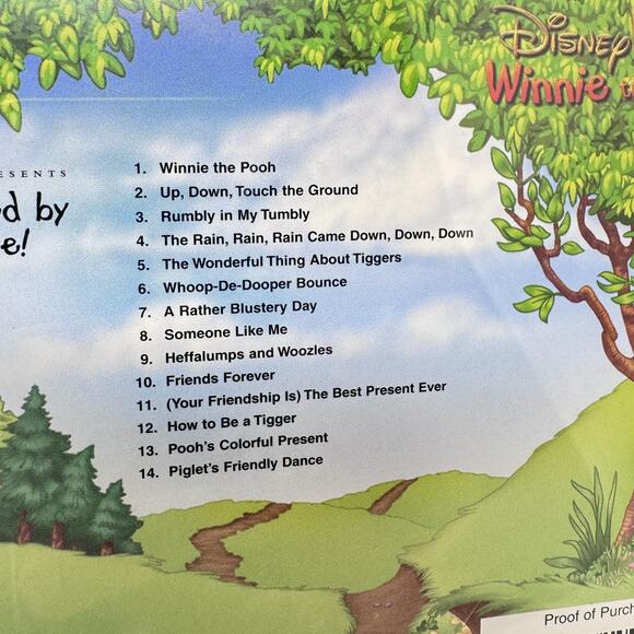 Disney CD Winnie the Pooh 2005 Soundtrack Tigger Piglet Music‎ Inspired Yoto MYO - Picture 7 of 8